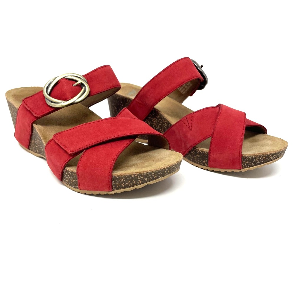 Dansko Susie Red Milled Nubuck Women's Comfort Sandal - EU 36